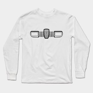 Saab 96 minimalist grille outline graphic (black) Long Sleeve T-Shirt